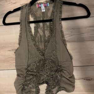 Urban Outfitters Sylvia Laced Crop